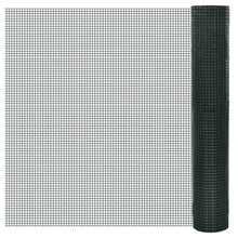 Load image into Gallery viewer, vidaXL Chicken Wire Fence Galvanised with PVC Coating 82'x3.3' Green