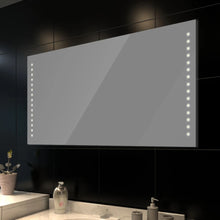 Load image into Gallery viewer, Kylpyhuoneen peili LED-valoilla 100 x 60 cm