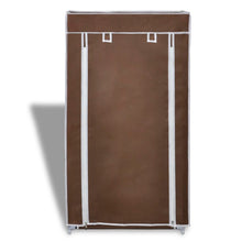Load image into Gallery viewer, Fabric Shoe Cabinet with Cover 23" x 11" x 42" Brown