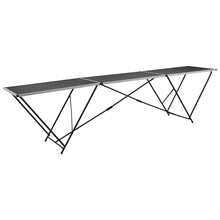 Load image into Gallery viewer, vidaXL Folding Pasting Table MDF and Aluminium 118.1"x23.6"x30.7"