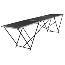 Load image into Gallery viewer, vidaXL Folding Pasting Table MDF and Aluminium 118.1"x23.6"x30.7"