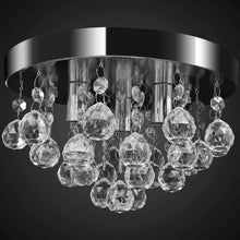 Load image into Gallery viewer, vidaXL Kattovalaisin/-kruunu kristallit kromi