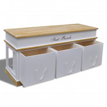Load image into Gallery viewer, Storage Bench Shoe Cabinet Entryway Bench