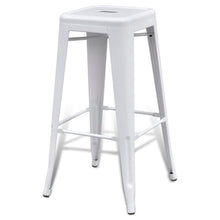 Load image into Gallery viewer, vidaXL Bar Stools 2 pcs White Steel