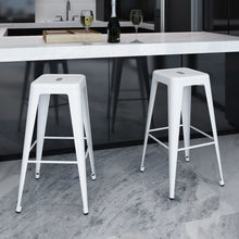 Load image into Gallery viewer, vidaXL Bar Stools 2 pcs White Steel