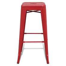 Load image into Gallery viewer, vidaXL Bar Stools 2 pcs Red Steel