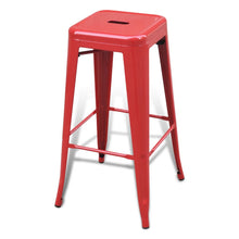 Load image into Gallery viewer, vidaXL Bar Stools 2 pcs Red Steel