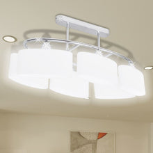 Load image into Gallery viewer, vidaXL Ceiling Lamp with Ellipsoid Glass Shades for 6 E14 Bulbs