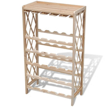 Load image into Gallery viewer, vidaXL Wine Rack for 25 Bottles Solid Fir Wood