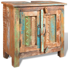 Load image into Gallery viewer, Reclaimed Solid Wood Bathroom Vanity Cabinet Set with Mirror