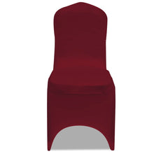 Load image into Gallery viewer, Chair Cover Stretch Burgundy 6 pcs