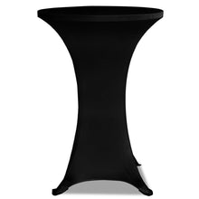 Load image into Gallery viewer, Seisovan Pöydän Päällyste Ø 70 cm Musta Stretch 2 kpl