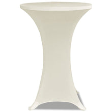 Load image into Gallery viewer, Seisovan Pöydän Päällyste  Ø 70 cm Kermanvärinen Stretch 2 kpl