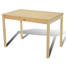 Load image into Gallery viewer, Wooden Dining Table with 4 Chairs Natural