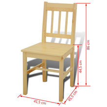 Load image into Gallery viewer, Wooden Dining Table with 4 Chairs Natural