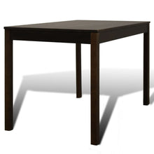 Load image into Gallery viewer, Wooden Dining Table with 4 Chairs Brown