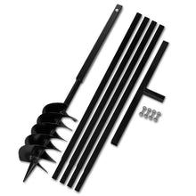 Load image into Gallery viewer, vidaXL Ground Drill Handle 5.9" with Extension Tube 16'4" Steel