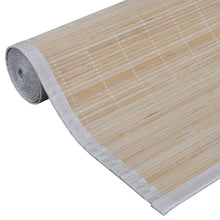 Load image into Gallery viewer, Rectangular Natural Bamboo Rug 59.1" x 78.7"