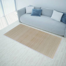 Load image into Gallery viewer, Rectangular Natural Bamboo Rug 59.1" x 78.7"