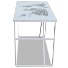 Load image into Gallery viewer, Rectangular Desk with Map Pattern
