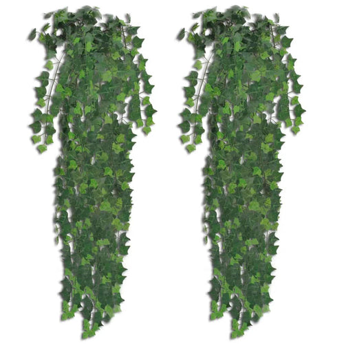 2 pcs Green Artificial Ivy Bush 35