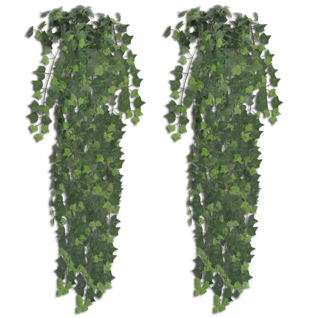 2 pcs Green Artificial Ivy Bush 35
