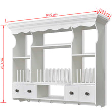 Load image into Gallery viewer, vidaXL Wooden Kitchen Wall Cabinet White