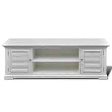 Load image into Gallery viewer, White Wooden TV Stand