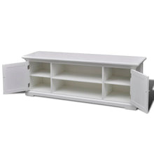 Load image into Gallery viewer, White Wooden TV Stand