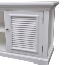 Load image into Gallery viewer, White Wooden TV Stand