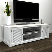Load image into Gallery viewer, White Wooden TV Stand