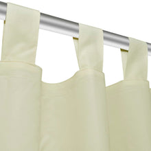 Load image into Gallery viewer, 2 pcs Cream Micro-Satin Curtains with Loops 55&quot; x 96&quot;