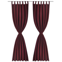 Load image into Gallery viewer, 2 pcs Bordeaux Micro-Satin Curtains with Loops 55&quot; x 96&quot;
