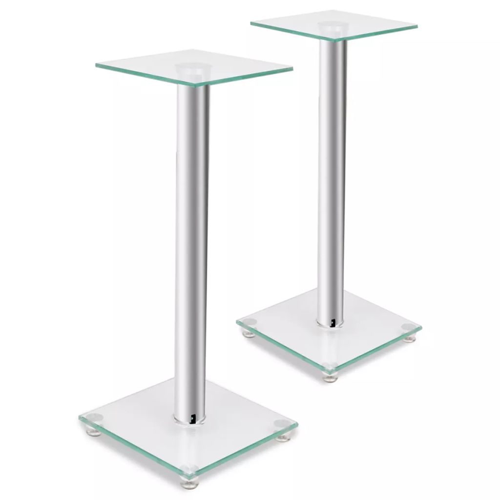 2 pcs Glass Speaker Stand