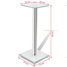 Load image into Gallery viewer, 2 pcs Glass Speaker Stand
