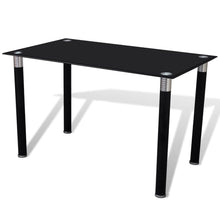 Load image into Gallery viewer, vidaXL Dining Table with Glass Top Black