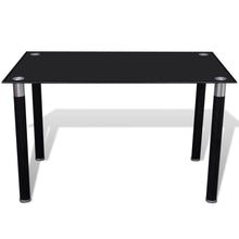 Load image into Gallery viewer, vidaXL Dining Table with Glass Top Black