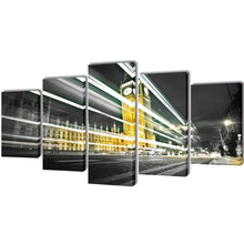 Load image into Gallery viewer, Canvas Wall Print Set London Big Ben 39" x 20"