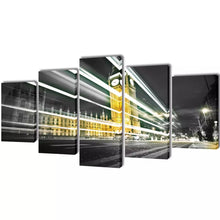 Load image into Gallery viewer, Canvas Wall Print Set London Big Ben 79" x 39"