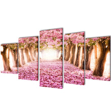 Load image into Gallery viewer, Canvas Wall Print Set Cherry Blossom 79" x 39"