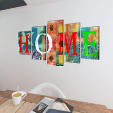 Load image into Gallery viewer, Canvas Wall Print Set Colorful Home Design 79" x 39"