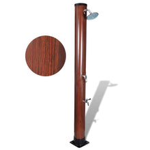 Load image into Gallery viewer, 7 ft Pool Solar Shower with Faux Wood Finish