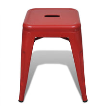 Load image into Gallery viewer, vidaXL Stacking Stools 2 pcs Red Metal