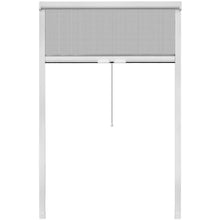 Load image into Gallery viewer, White Roll Down Insect Screen for Windows 47.2"x66.9"