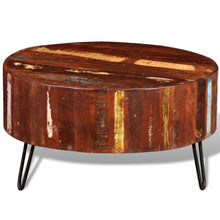Load image into Gallery viewer, vidaXL Coffee Table Solid Reclaimed Wood Round