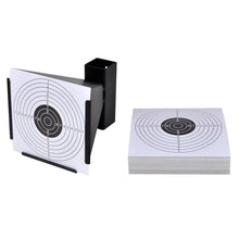 Load image into Gallery viewer, 5.5&quot; Funnel Target Holder Pellet Trap + 100 Paper Targets