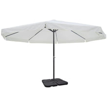 Load image into Gallery viewer, Aluminum Umbrella with Portable Base White
