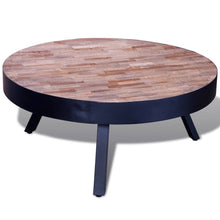 Load image into Gallery viewer, vidaXL Coffee Table Round Reclaimed Teak Wood