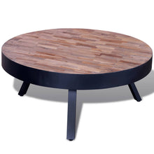 Load image into Gallery viewer, vidaXL Coffee Table Round Reclaimed Teak Wood