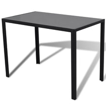Load image into Gallery viewer, Moderni Ruokailuryhmä Pöytä ja 4 Tuolia Musta